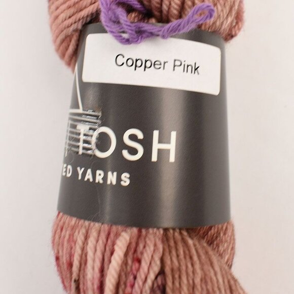 MadelineTosh Hand Dyed Yarn DK Twist Merino Wool 250 Yds Color Copper Pink - Picture 4 of 4